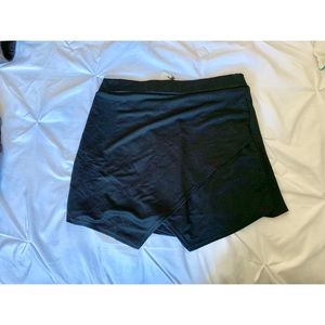 Black Asymmetric Skort